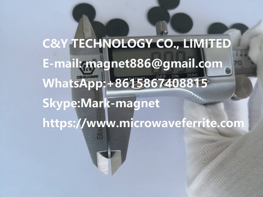 Curie Point 500C Microwave Ferrites Low Dielectric Loss Saturation Magnetization Broad Spin Wave Compatibility