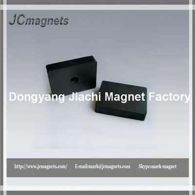 cermice/ferrite block magnet with hole