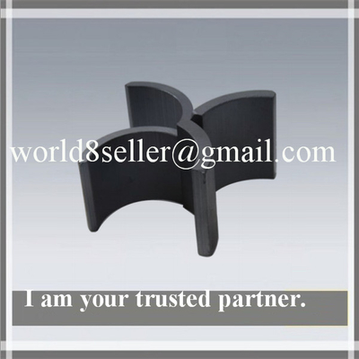 Permanent brittle and hard Ferrite Magnets ring , arc , cylindrical for Speaker