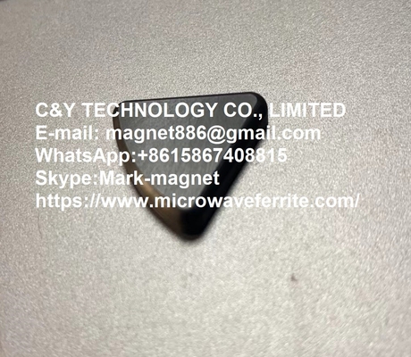 Temperature Stable Microwave Ferrite Triangle Core 500℃ Curie Point Spinwave Widthline.