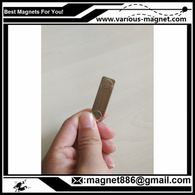 Metal Magnet fastener for badges 45 mm x 13 mm for clothing