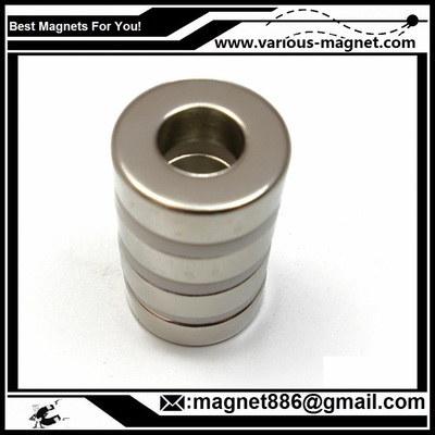NdFeB Ring Magnet D34xd24xh10  N38 Coating Ni texture axial