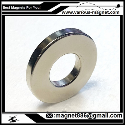 NdFeB Ring Magnet D34xd24xh10  N38 Coating Ni texture axial