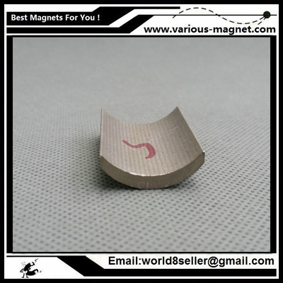Motor S28G SmCo Segment Magnet YXG30H, 350degree C High Temperature Permanent Magnets Rare Earth Magnets for Borets