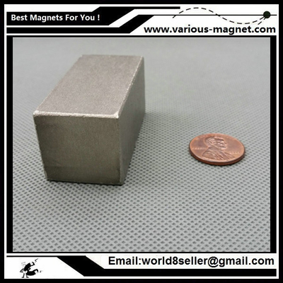 SmCo Magnet Block 50x25x25 mm YXG26, 350degree C High Temperature Mortor Magnet Permanent Rare Earth Magnets