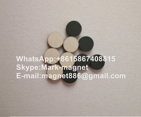 Spinel lithium-based microwave ferrite D4.85X0.9mm with silver coating for   coaxial, waveguide, microstrip devices