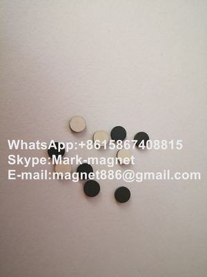 Spinel lithium-based microwave ferrite D4.85X0.9mm with silver coating for   coaxial, waveguide, microstrip devices
