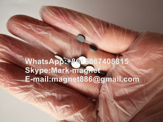 Spinel lithium-based microwave ferrite D4.85X0.9mm with silver coating for   coaxial, waveguide, microstrip devices