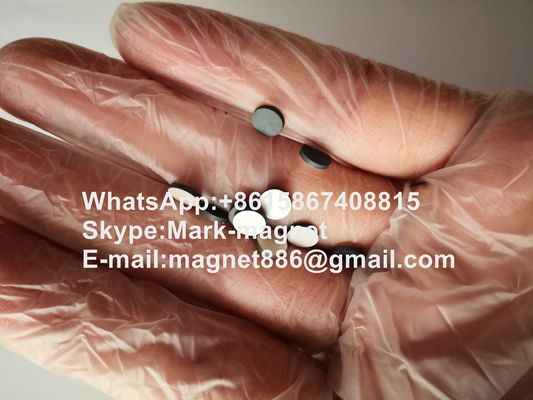 Spinel lithium-based microwave ferrite D4.85X0.9mm with silver coating for   coaxial, waveguide, microstrip devices
